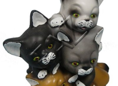 Design Cat Figure Garden Statue Sculpture Figures Sculptures Decoration new